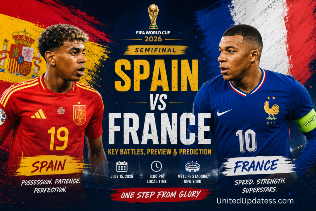Spain vs France World Cup Semifinal 