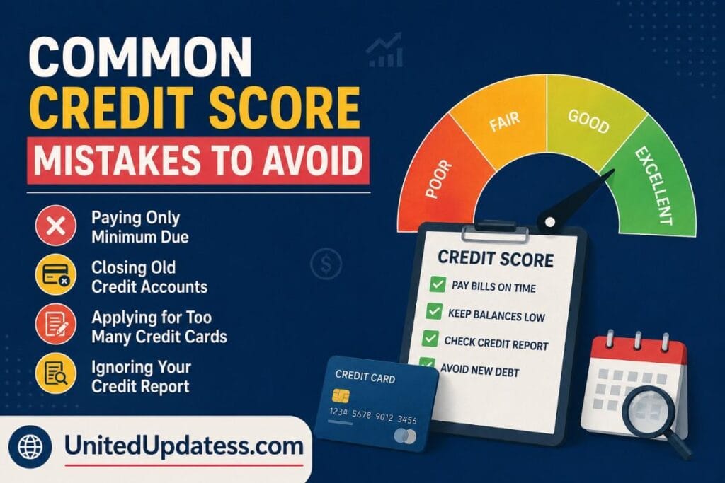 Common Credit Mistakes credit score mistakes