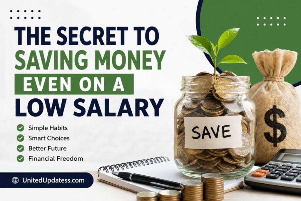 Secret to Saving Money saving money on a low salary